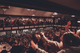 A crowded chapel at Asbury University