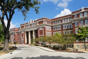 A building on Emporia State University's campus. 