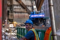 Construction worker on a job site